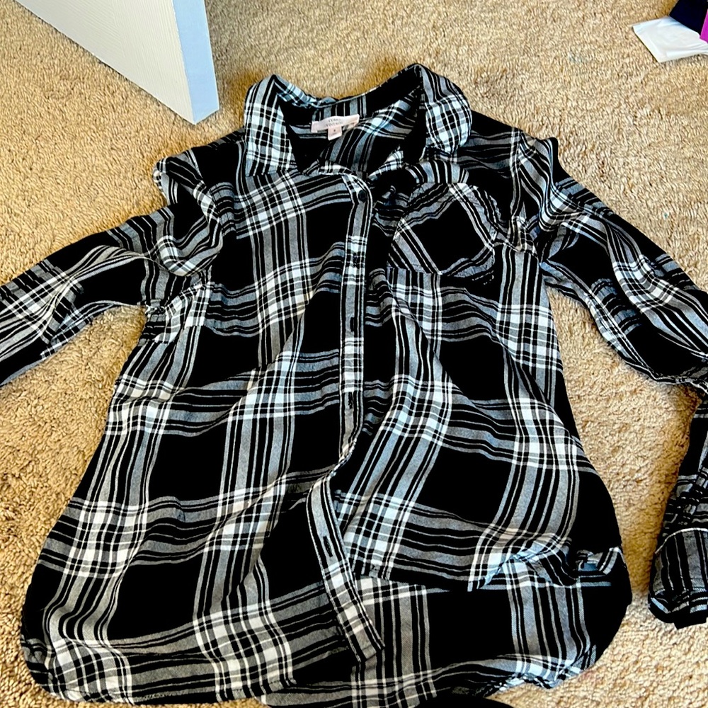 Plaid top
